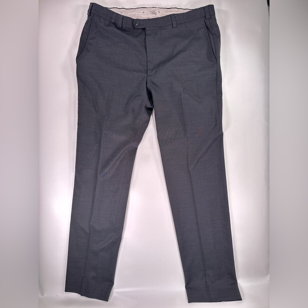 Joseph Abboud Mens Wool Suit Super 100s Gray 46X Long - Picture 15 of 16